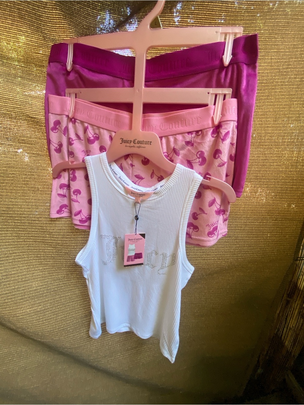 New Juicy Couture shorts and Top